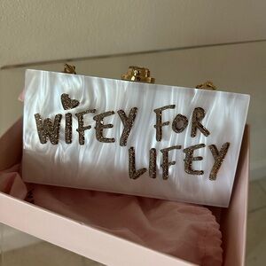 Cleo Wifey for Lifey clutch bag